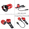 With Hook Magnet and Clip 100%Lighting-50%Lighting-Flash USB Red Bike Light